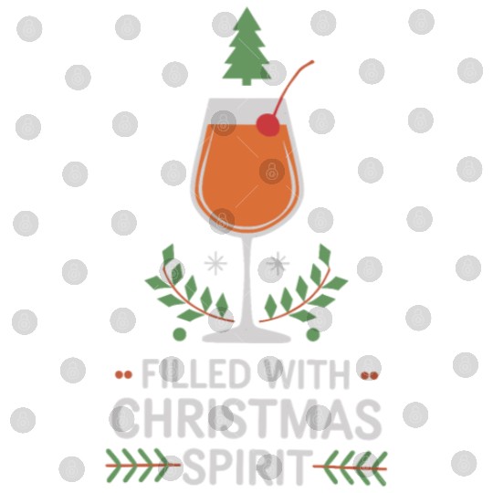 Filled With Christmas Spirit Cheerful Holiday Digital Files