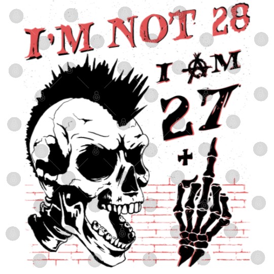 I Am 27 Plus Middle Finger - 28th Birthday Digital Files