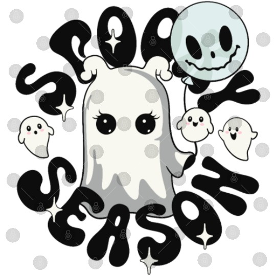 Halloween Ghosts Spooky Season Digital Files