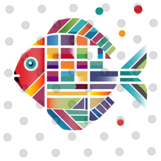 colorful fish - lively design for a fresh style Digital Files
