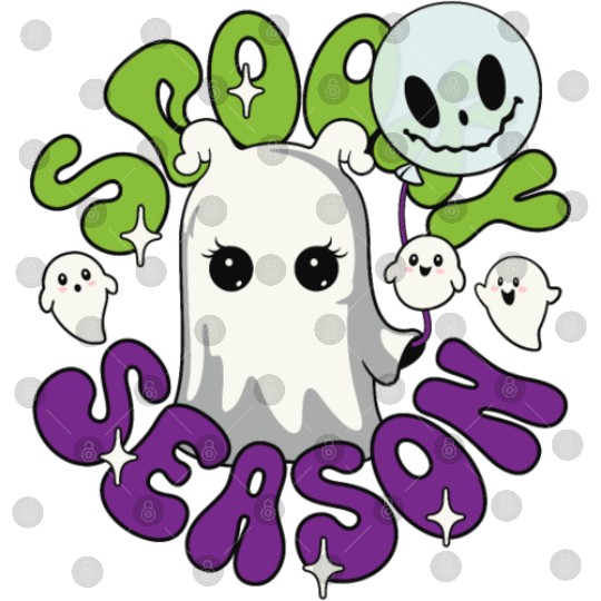 Halloween Ghosts Spooky Season Digital Files