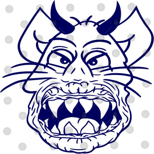 Demon Monster Cat Halloween Fun Horror Devil Horns Digital Files