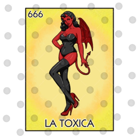 La Toxica Card Funny Toxic Women's La Toxica Digital Files