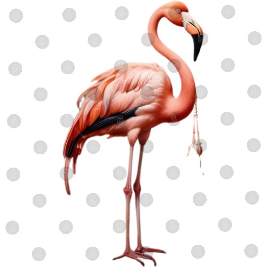 Elegant Flamingo in Vibrant Pink Digital Files