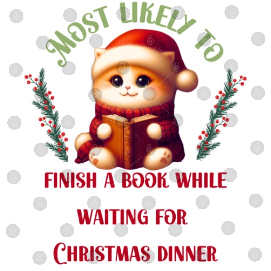 Most Likely To Christmas Bookish Quotes Digital Files