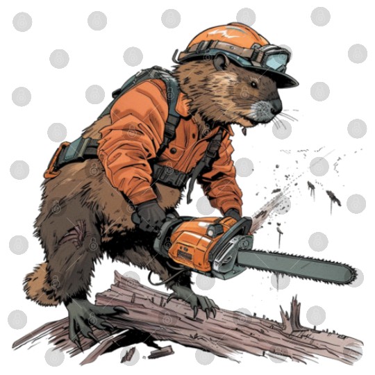Beaver Lumberjack Chainsaw Digital Files