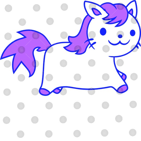Little Pony Cat Face Little Small Horse Riding Fun Digital Files