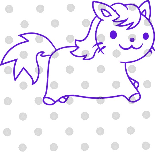 Little Pony Cat Face Little Small Horse Riding Fun Digital Files