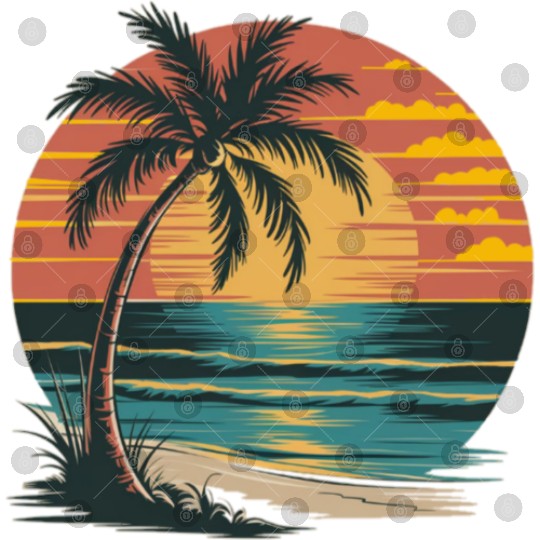 Tropical Sunset Bliss Digital Files