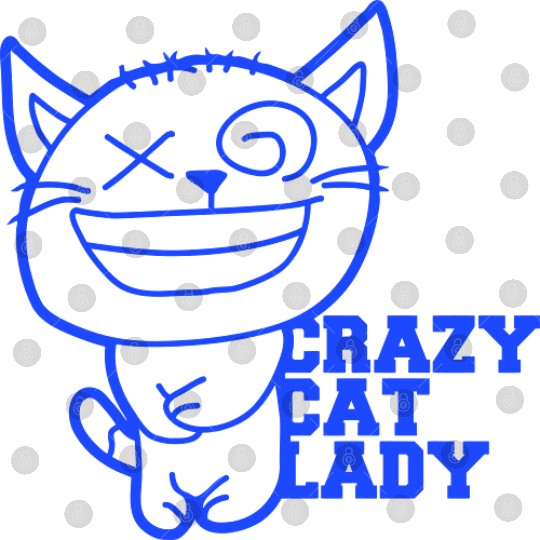 Crazy Cat Lady Text Love Saying Quote Weird Woman Digital Files