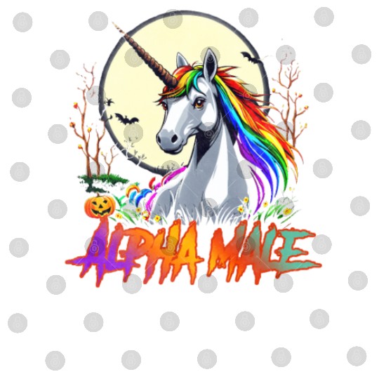 Alpha male LGBT unicorn Halloween 2024 Digital Files
