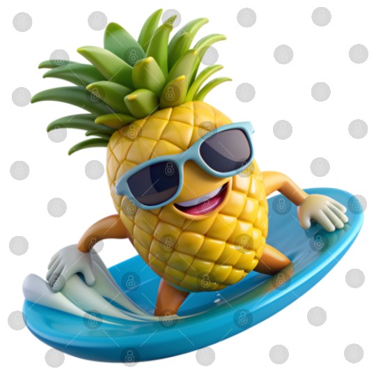 Pineapple Surfer Digital Files