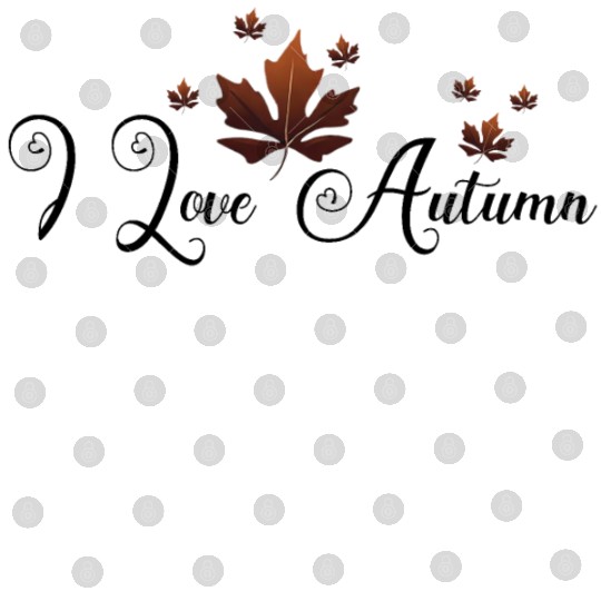 Embrace Fall with 'I Love Autumn' Leaf Design Digital Files