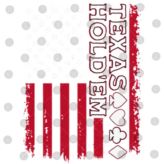 Texas Hold'em American Flag Poker Apparel Digital Files