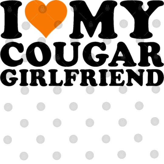 I Love Cougars Cougar Humor Valentine's Day 1WH2 Digital Files