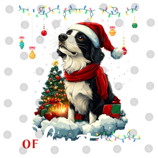 Border Collie Christmas Tree Decorations Dog Lover Digital Files