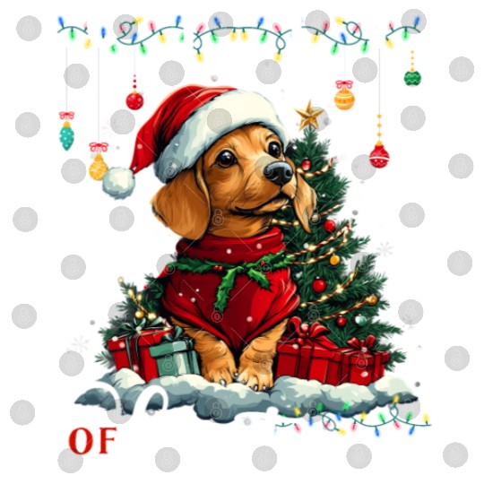 Dachshund Christmas Tree Lights Decorations Dog Digital Files