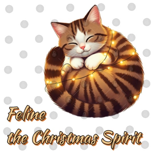 Feline Christmas Spirit Digital Files