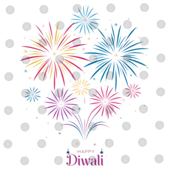 Joyous Fireworks for Diwali Festival Digital Files