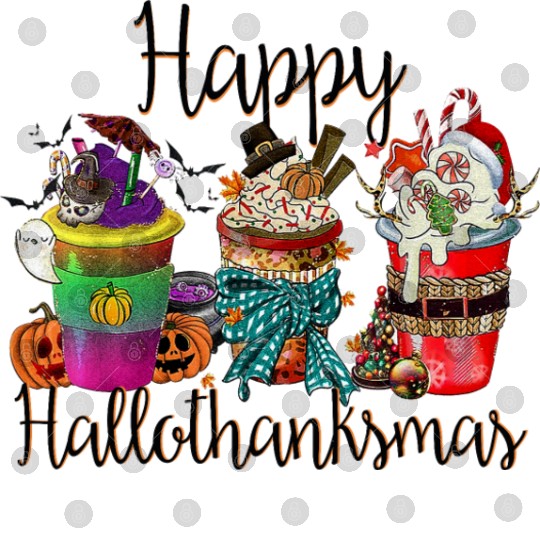 Happy Hallothanksmas Digital Files