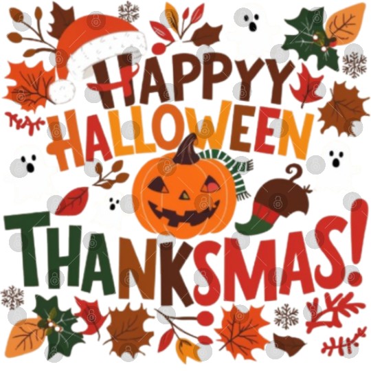 Happy Halloween Thanksmas Digital Files