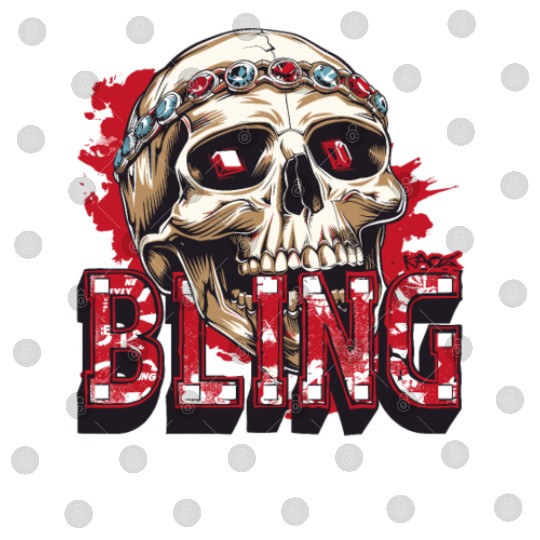 Diamond and Ruby Bling Skull Digital Files