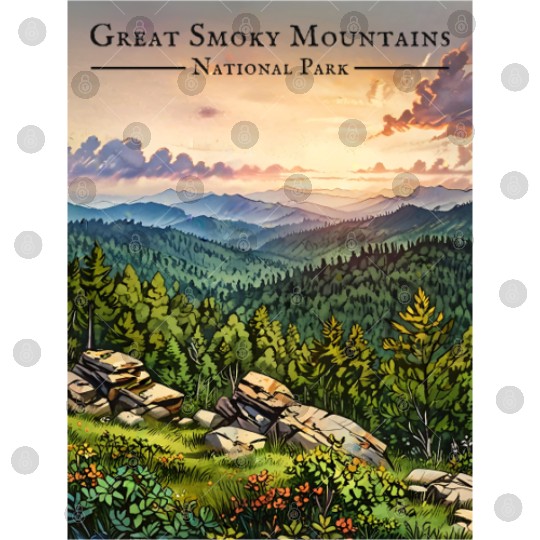 Sunset Serenity - Great Smoky Mountains Digital Files