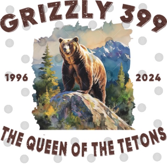 Grizzly 399 1996 - 2024, Queen of the Tetons Digital Files