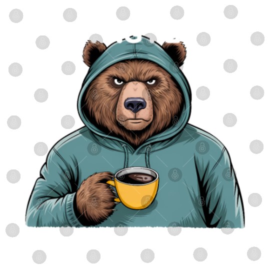 Funny Bear Grizzly Digital Files