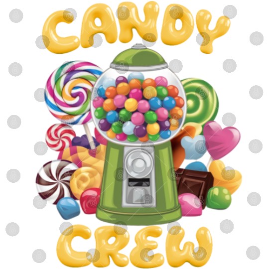 Candy Security Crew Lollipop Gummy Sweet Birthday Digital Files