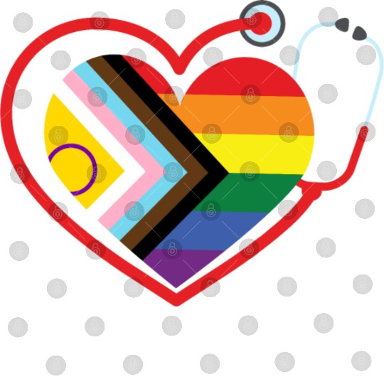 LGBTQ Doctor Nurse Pride Month Medical Clinic Digital Files