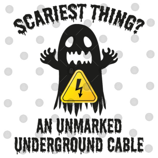 Lineman Halloween Scary Electrician Funny Humor Digital Files