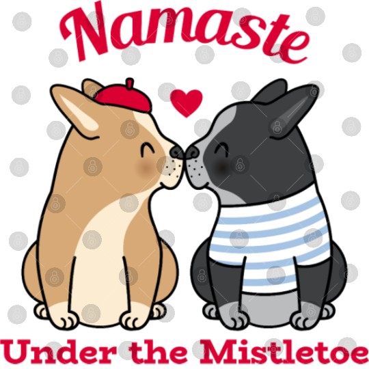 Namaste Under the Mistletoe Christmas Yoga Digital Files