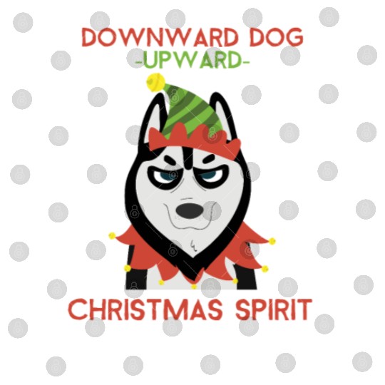 Downward Dog, Upward Christmas Spirit Digital Files