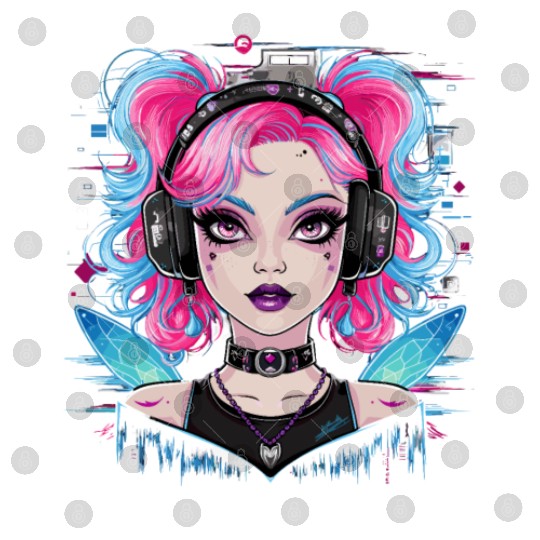 Cute with Headphones for a Cat Owner Digital Files