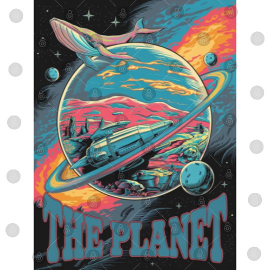 Space Whale Adventure on a Mysterious Planet Digital Files