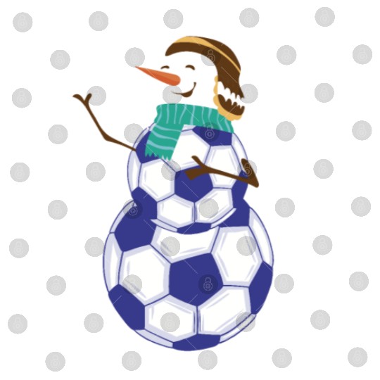 Snowman Soccer Winter Wonderland Fun Digital Files
