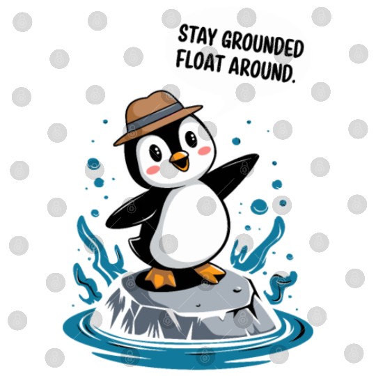 Stay Grounded Float Around Mindfulness Penguin Digital Files