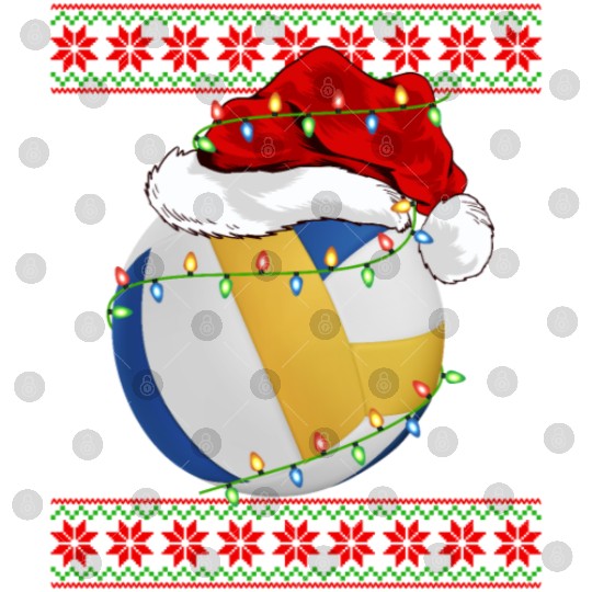 Volleyball Player Christmas Digital Files