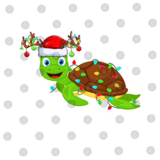 Sea Turtle Christmas Lights Digital Files