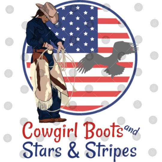 Cowgirl Boots and Stars & Stripes Digital Files