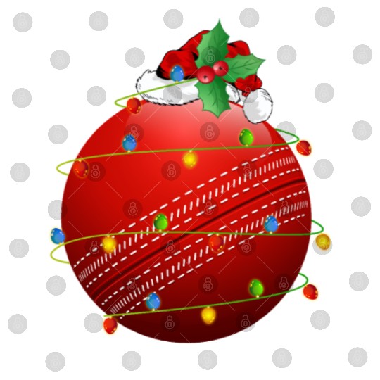 Cricket Ball Santa Digital Files