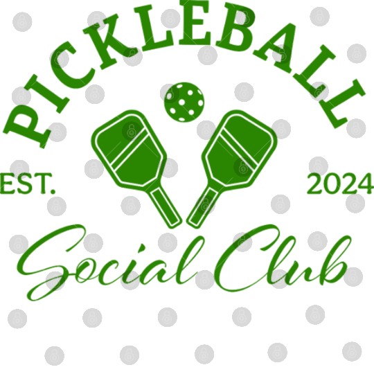 Pickleball Soociial Clubb Established 2024 in Green Digital Files