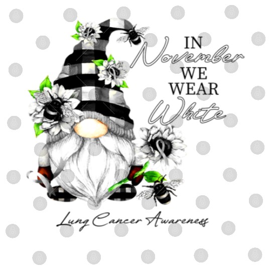 In November We Wear White for Lung Cancer Gnome Digital Files