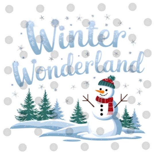 christmas snowman winter wonderland Digital Files