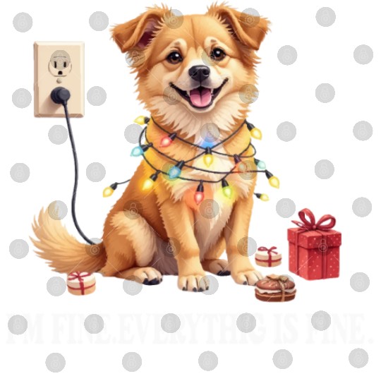 COOL CHRISTMAS DOG png1 Digital Files