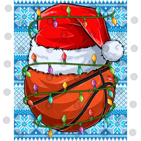 Basketball Christmas Lights Digital Files