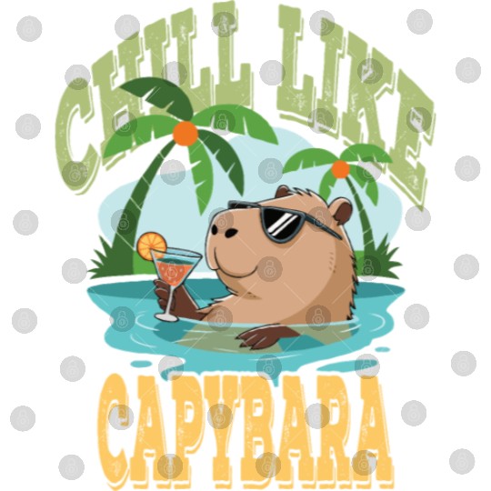 gift idea funny quote zen design Capybara Digital Files