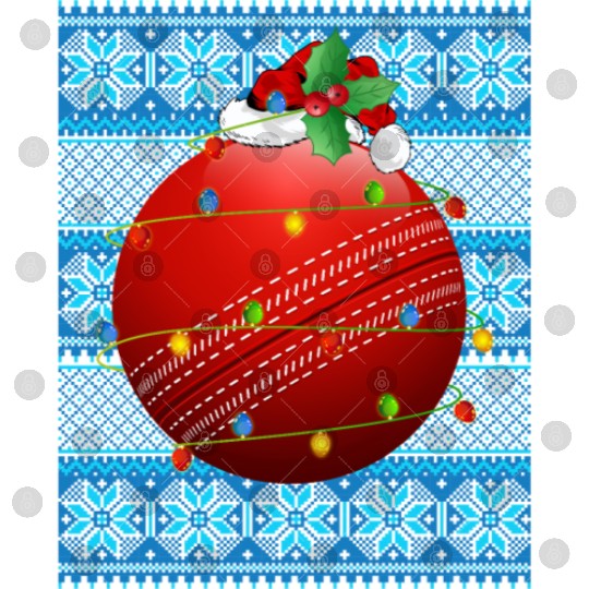 Cricket Ball Christmas Lights Digital Files