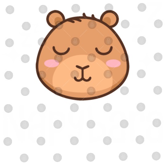 Napybara Sleepy Cute Capybara Sleeping Nap Lover Digital Files